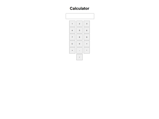 mini project/Calculator/Calculator screenshot