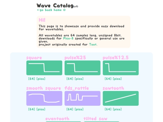 wave_catalog/main screenshot