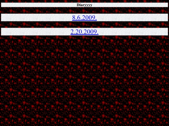 Diary screenshot