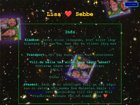 info screenshot