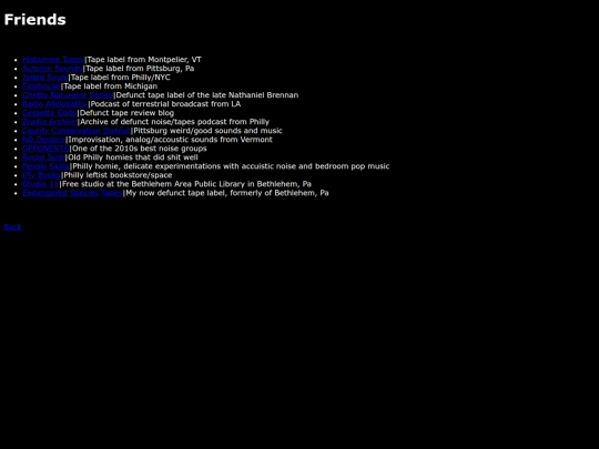 links screenshot