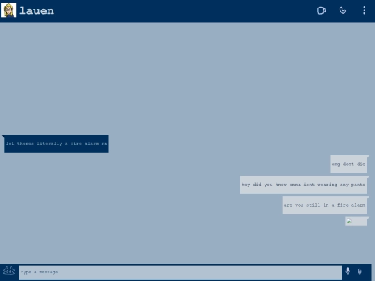 chats/lauren screenshot
