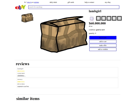 ebay/lambgirl screenshot