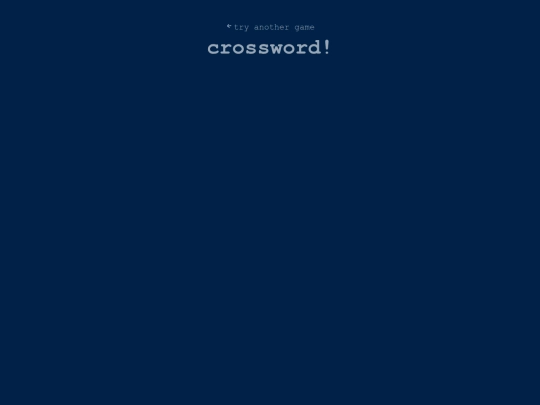 games/crsswrd screenshot