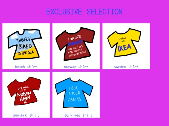 shirts/exclusiveselection screenshot