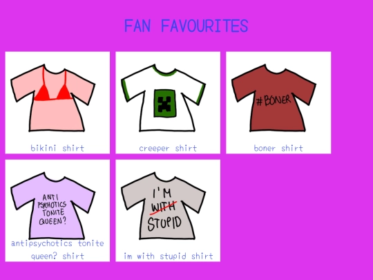 shirts/fanfavourites screenshot