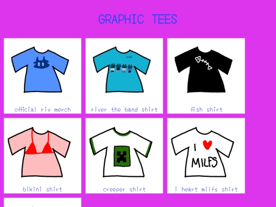 shirts/graphictees screenshot