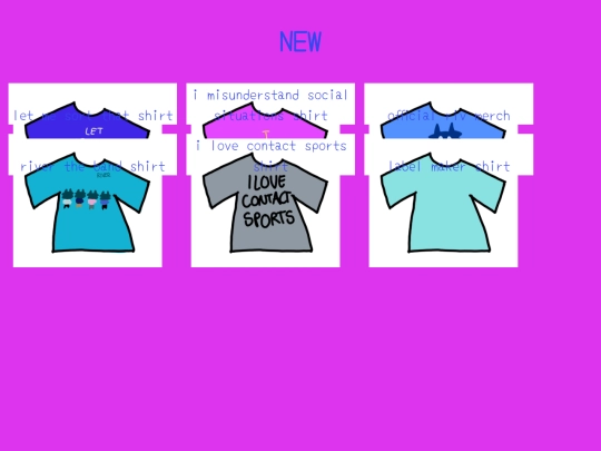 shirts/newshirts screenshot