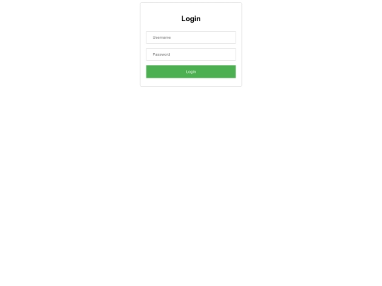 login screenshot