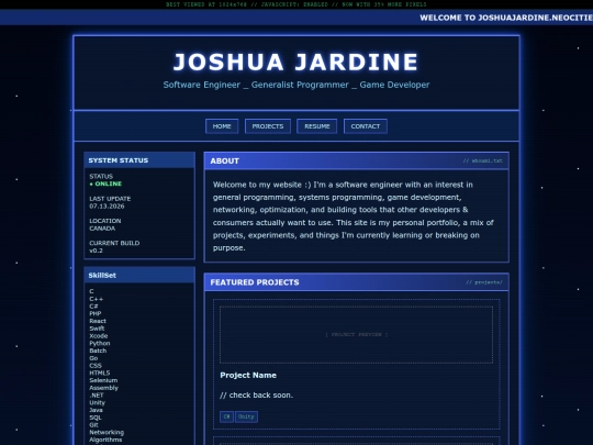 index screenshot