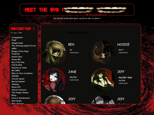 syslist screenshot
