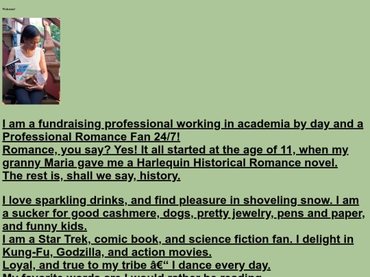 bio page screenshot