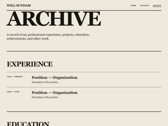 archive screenshot