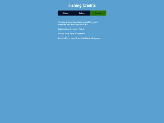 fishinggame/credits screenshot