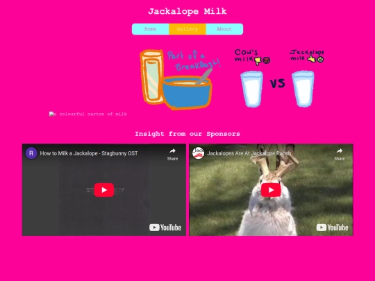 jackalopemilk/gallery screenshot