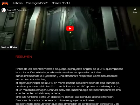 historia_doom3 screenshot