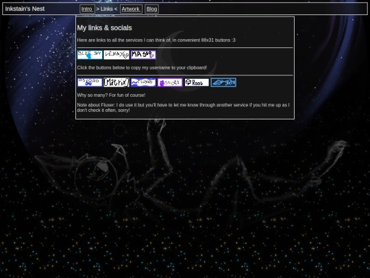 links screenshot