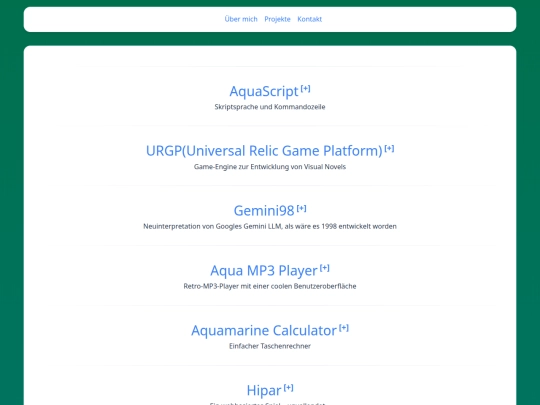 projects screenshot