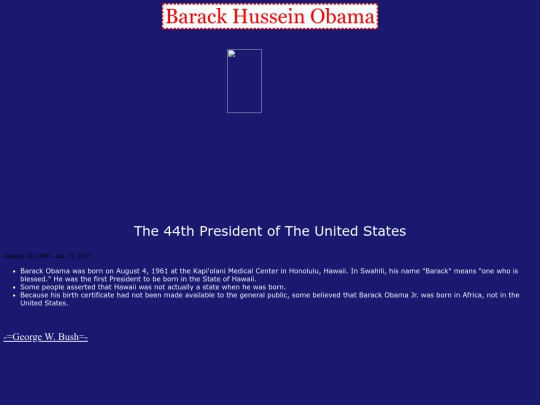 presidentprofileminiproject screenshot