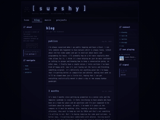 blog screenshot