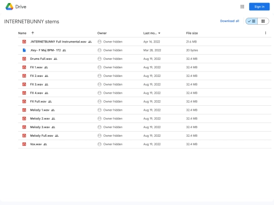internetbunny_stems screenshot