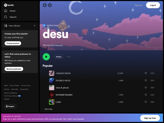 spotify screenshot