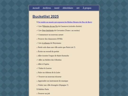 posts/2024-10-14-Bucketlist_2025 screenshot