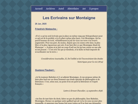 posts/2025-01-20-Les-Ecrivains-sur-Montaigne screenshot
