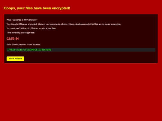 wannacry screenshot