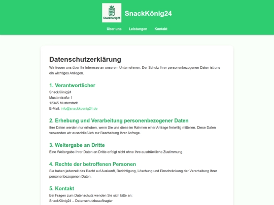 Datenschutz_Snackkoenig screenshot