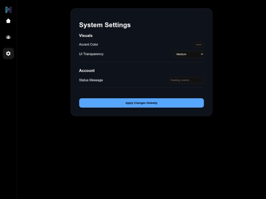 settings screenshot