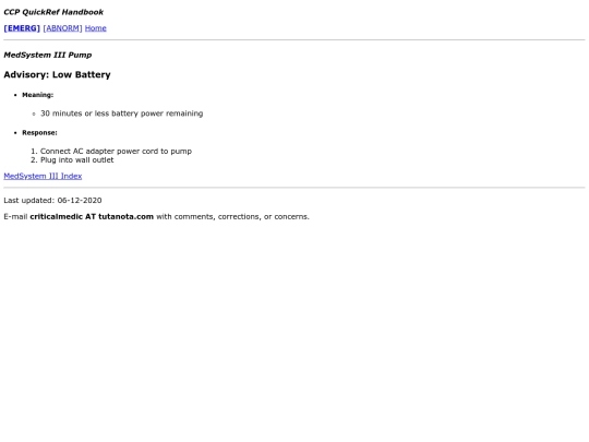 qrh/append/equip/medsys3/adv_lowbatt screenshot