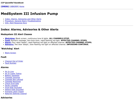 qrh/append/equip/medsys3/medsys3_index screenshot
