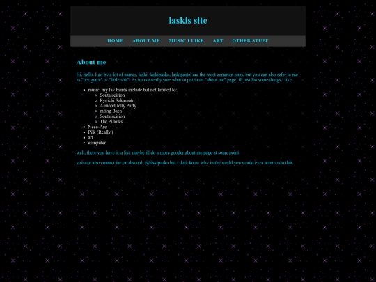 personal/about screenshot