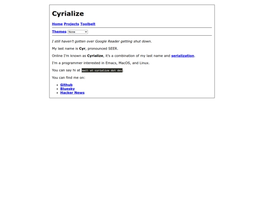 index screenshot