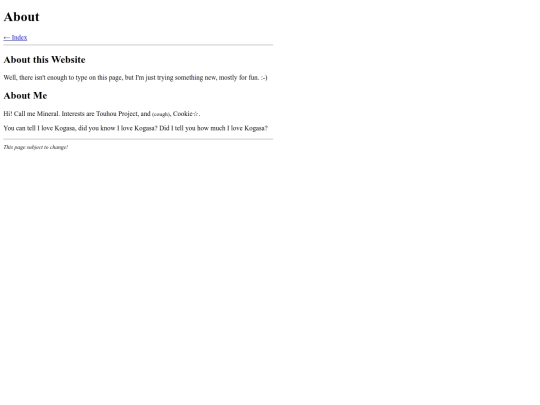 pages/aboutme screenshot