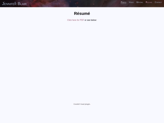 resume screenshot