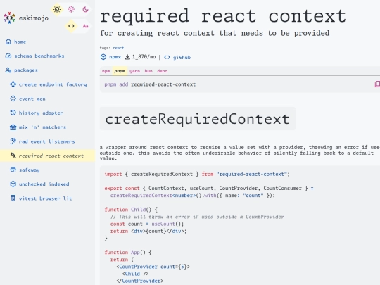 packages/required-react-context screenshot