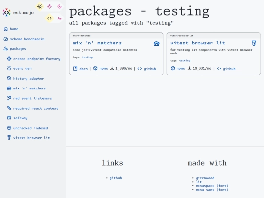 packages/tags/testing screenshot