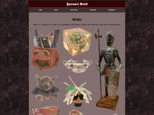 objects screenshot