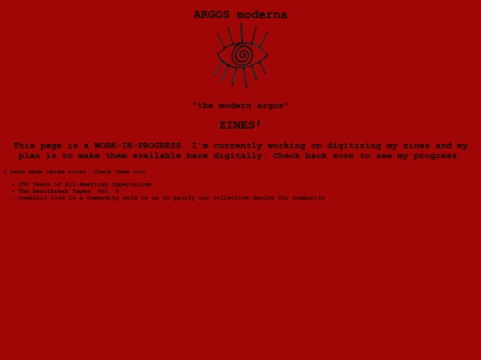 zines screenshot