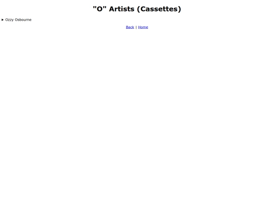 cassettes/O/o screenshot