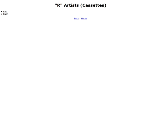 cassettes/R/r screenshot