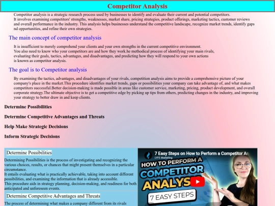Competitor-Analysis screenshot