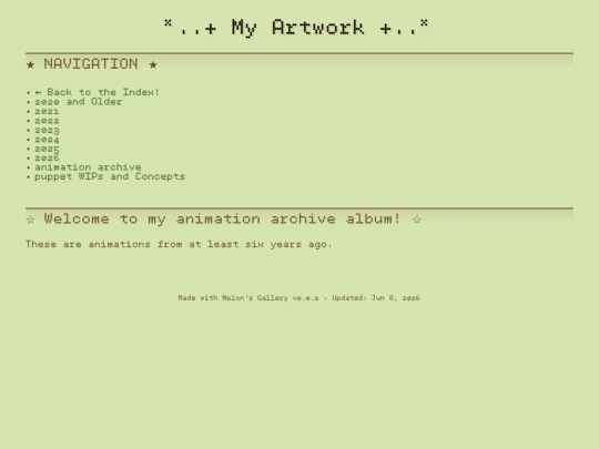 art/animation-archive screenshot