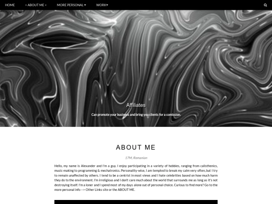 about-me screenshot