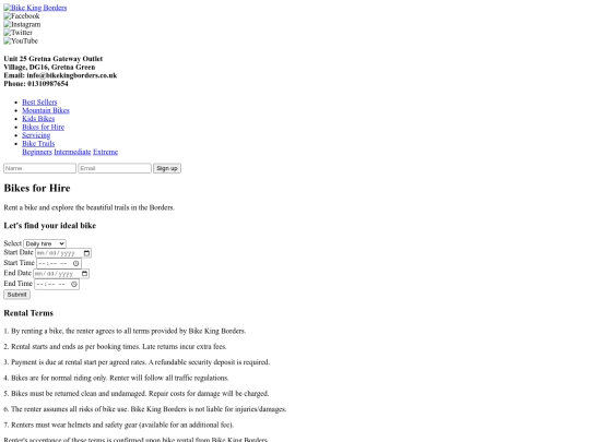 bikes-for-hire screenshot