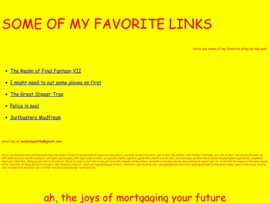 links screenshot