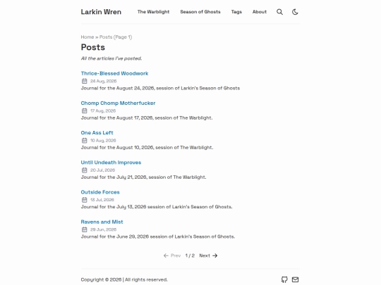 posts screenshot