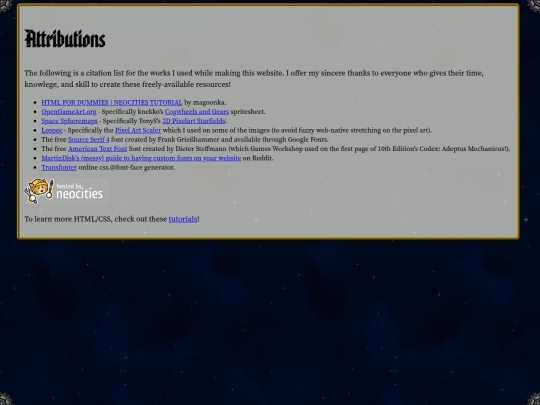 attributions screenshot